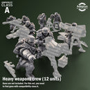 Heavy Weapons Team. Sunscorch Regiment. Imperial Guard. Compatibility class A.