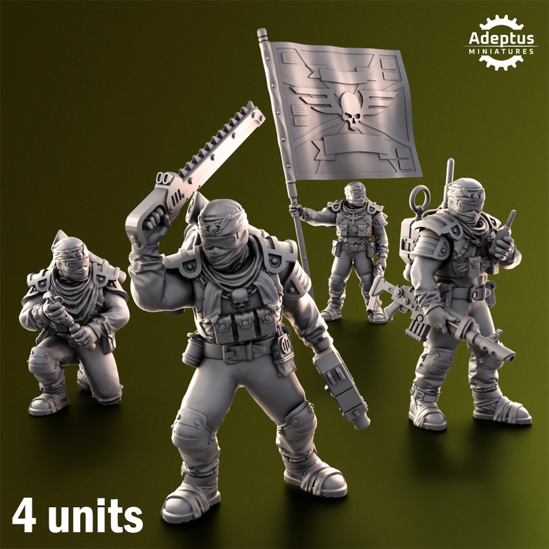 Command squad. Red Dune Regiment. Imperial Guard - Only-Games