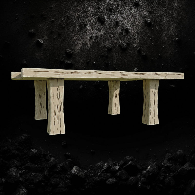 Wood Table 7 - Tabletop Furniture Terrain STL, DnD & Wargaming Scenery