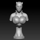 3D model Bust STL-OBJ - Catwoman from Batman (DC Comics) 3D Model Fanart version CG Pyro