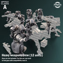Heavy Weapons Team. Frostguard Regiment. Imperial Guard. Compatibility class A.