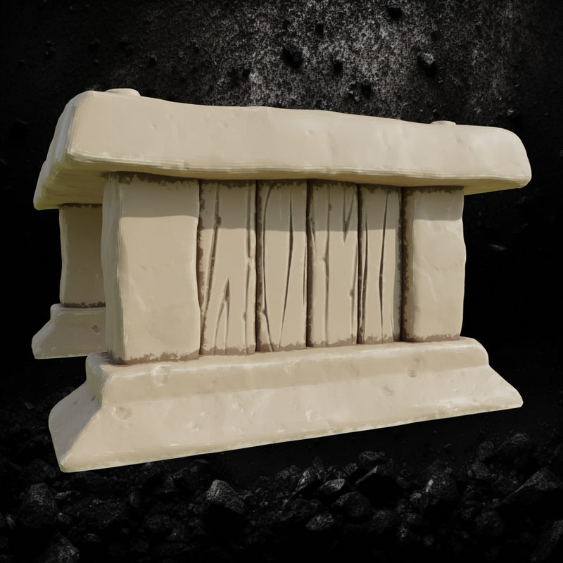 Wood Table 5 - Tabletop Furniture Terrain STL, DnD & Wargaming Scenery