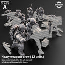 Heavy Weapons Team. Warden Regiment. Imperial Guard. Compatibility class A.