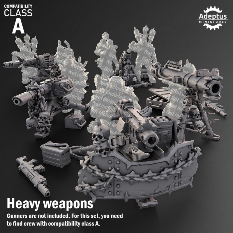 Heavy Weapons - Design Option 1. Renegades and Heretics. Compatibility class A. - Only-Games