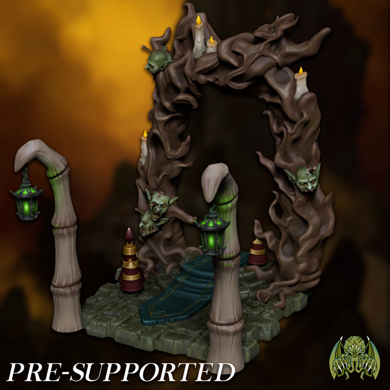 Shaman Scenery [PRE-SUPPORTED] Cave Altar Diorama - Only-Games