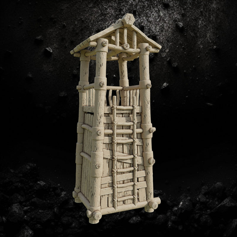 Wood Watchtower - Fantasy Terrain STL, DnD & Wargaming Scenery
