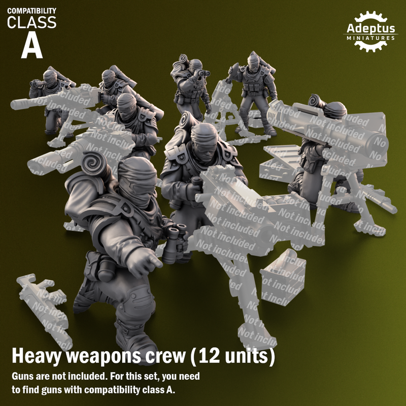 Heavy Weapons Team. Red Dune Regiment. Imperial Guard. Compatibility class A. - Only-Games