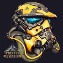 Cyberpunked Stromtrooper helm - storm trooper competition