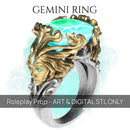 Gemini Ring - D&D Prop - PRESUPPORTED