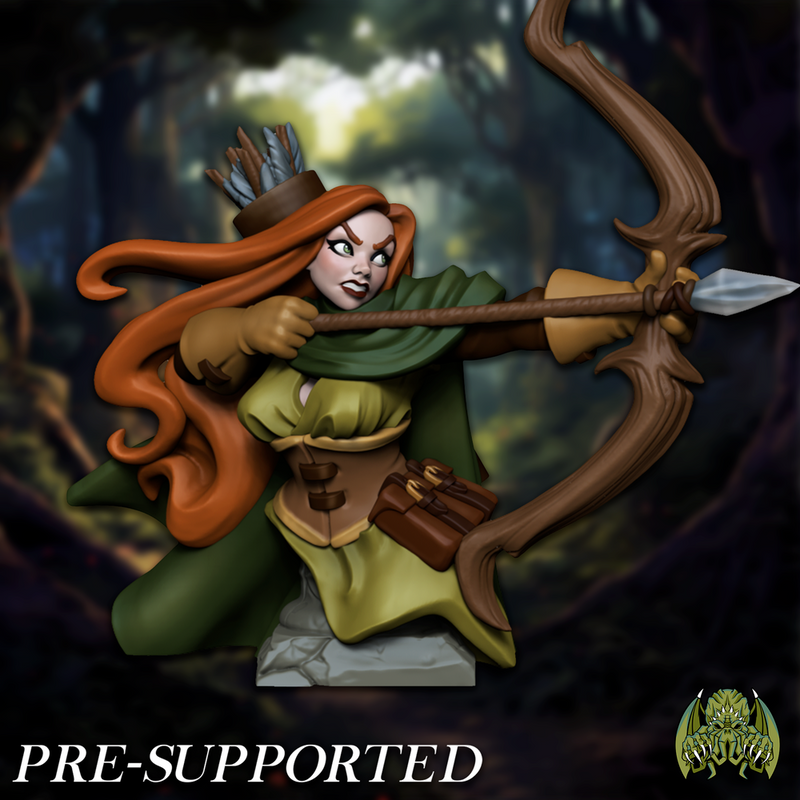 [BUST] Florence The Archer [PRE-SUPPORTED] Female Ranger Archer - Only-Games