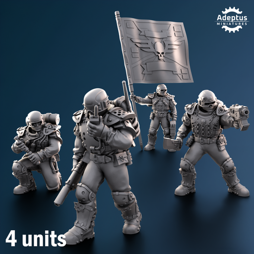 Command squad. Greyplate Troops. Imperial Guard - Only-Games