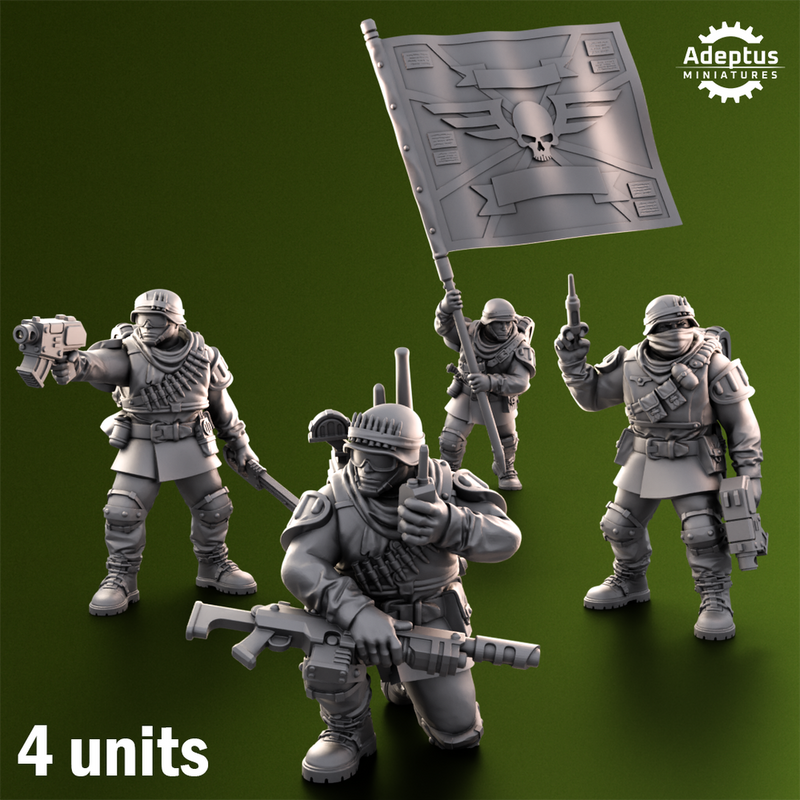 Command squad. Shellcord Troopers. Imperial Guard - Only-Games