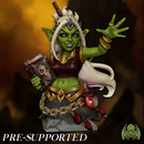 [BUST] Raksha Goblin Shaman [PRE-SUPPORTED] 32mm Female Druid Warlock - Only-Games