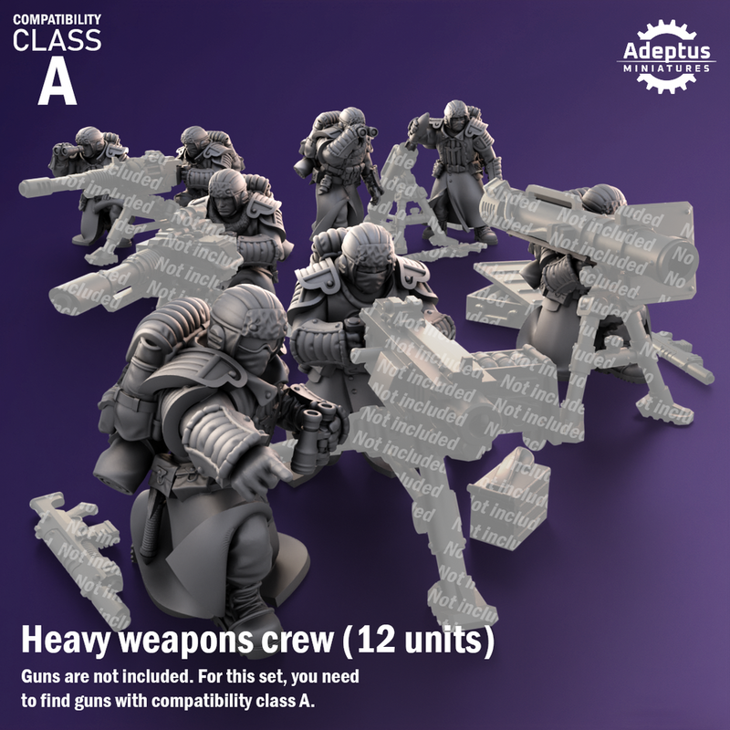 Heavy Weapons Team. Iceward Division. Imperial Guard. Compatibility class A. - Only-Games