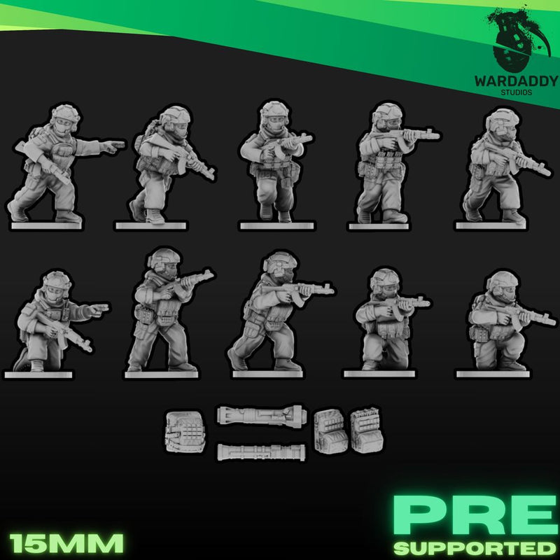 NEW Modern Ukrainian Rifle Squad 1 (15mm+)