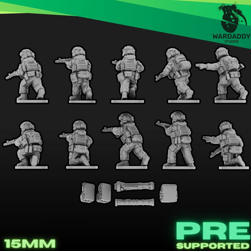 NEW Modern Ukrainian Rifle Squad 1 (15mm+)