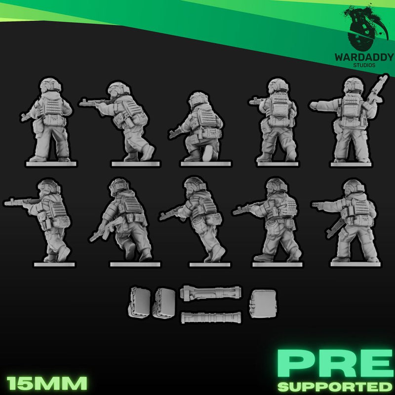 NEW Modern Ukrainian Rifle Squad 2 (15mm) - Only-Games