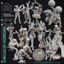 24 - Jerrys Circus of Horrors pack - 14 models - PRESUPPORTED