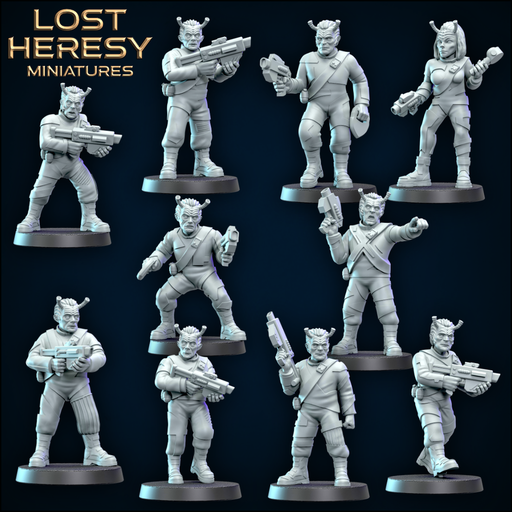 Billorian Alien Guard Squad - Only-Games