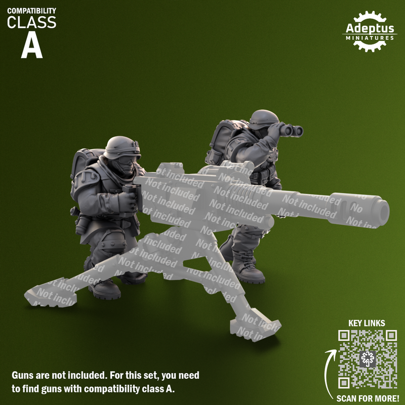 Heavy Weapons Team. Shellcord Troopers. Imperial Guard. Compatibility class A. - Only-Games
