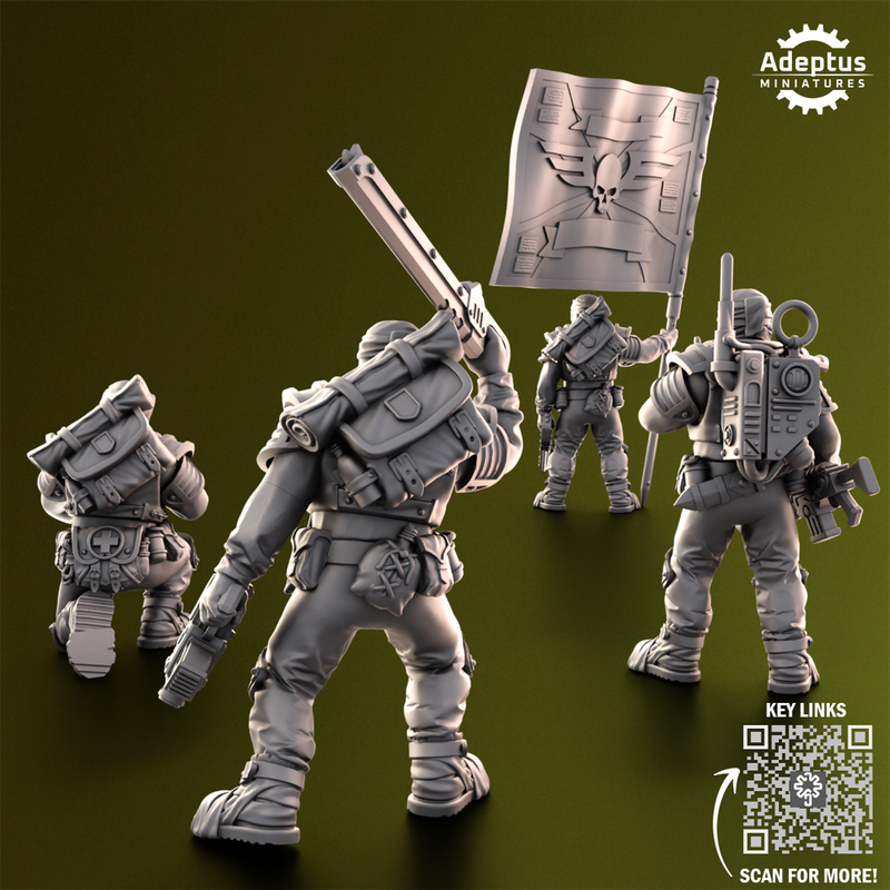 Command squad. Red Dune Regiment. Imperial Guard - Only-Games