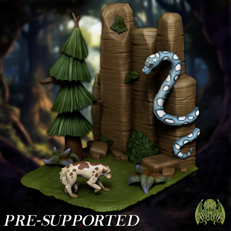 Forest Scenery [PRE-SUPPORTED] Diorama - Only-Games