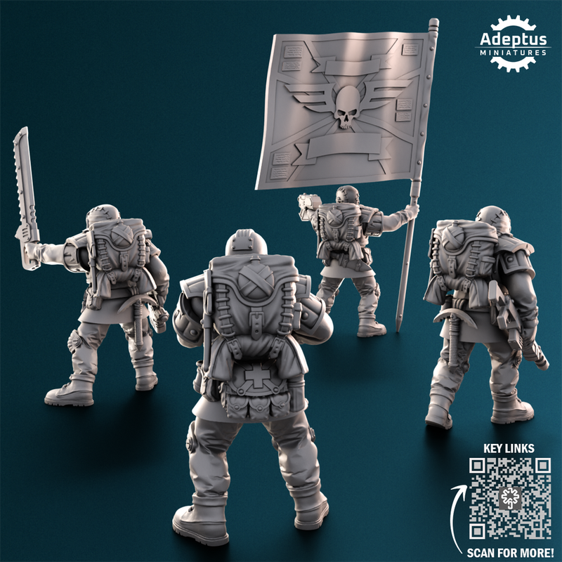 Command squad. Winterline Forces. Imperial Guard - Only-Games