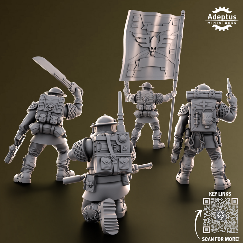 Command squad. Sunclaw Regiment. Imperial Guard - Only-Games