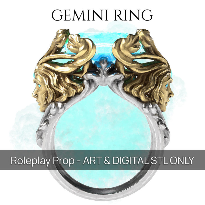 Gemini Ring - D&D Prop - PRESUPPORTED