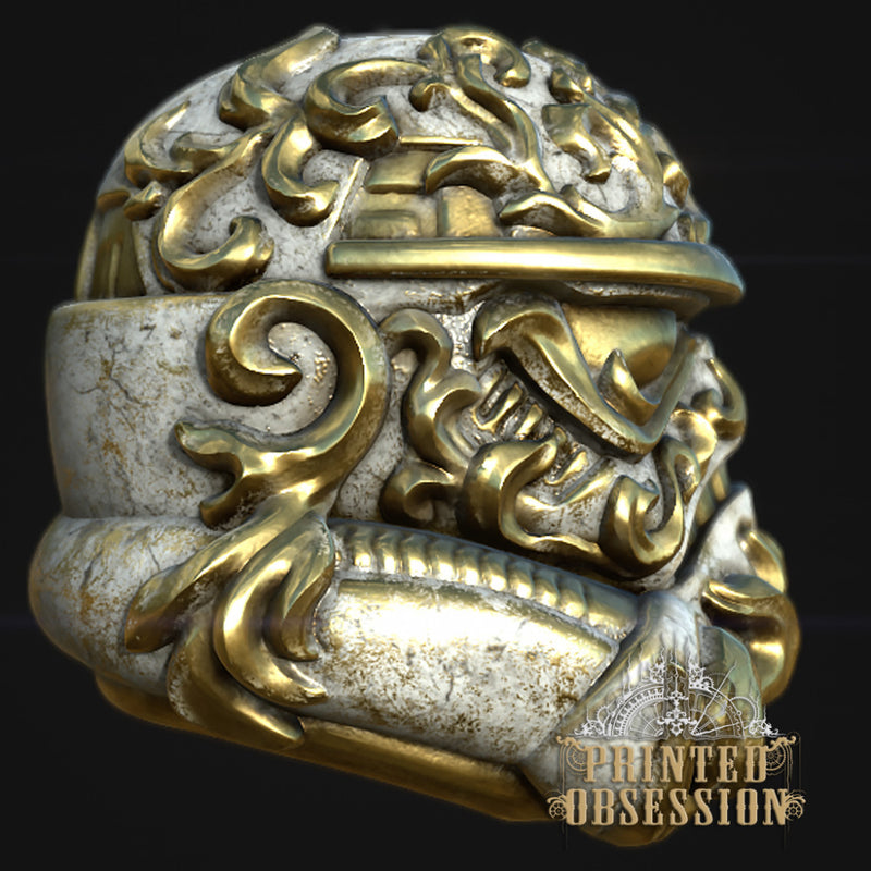 Rococo Scroll Trooper Helm