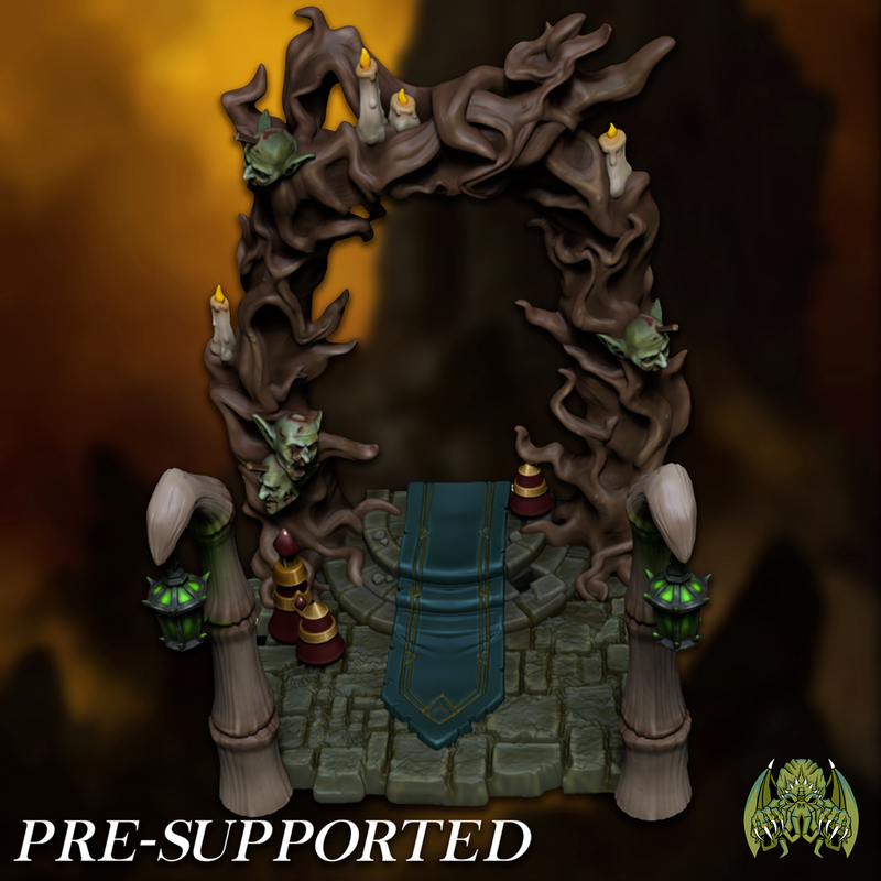 Shaman Scenery [PRE-SUPPORTED] Cave Altar Diorama - Only-Games