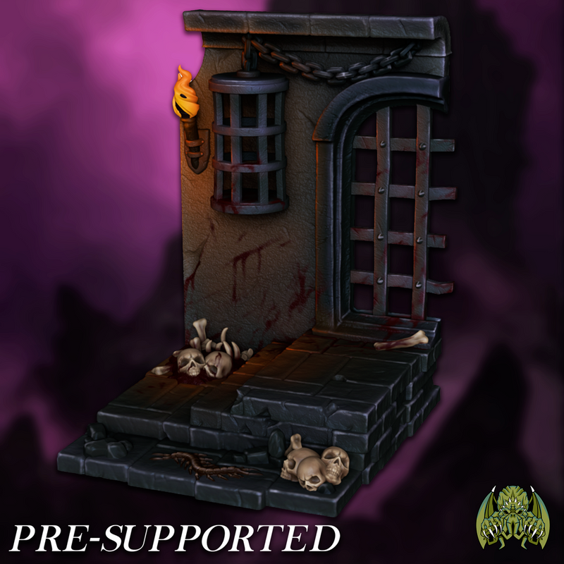 Dark Prison Scenery [PRE-SUPPORTED] Dungeon Castle Diorama - Only-Games