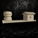 Exo-Platform Outpost - Elevated Sci-Fi Landing Pad STL for Wargaming