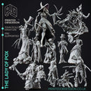 Lady of Pox - D&D 12 Model Set - PRESUPPORTED - 32mm Scale