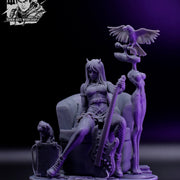 Joan The Muse - 75mm and 120mm Pin-Up - STL only - Only-Games