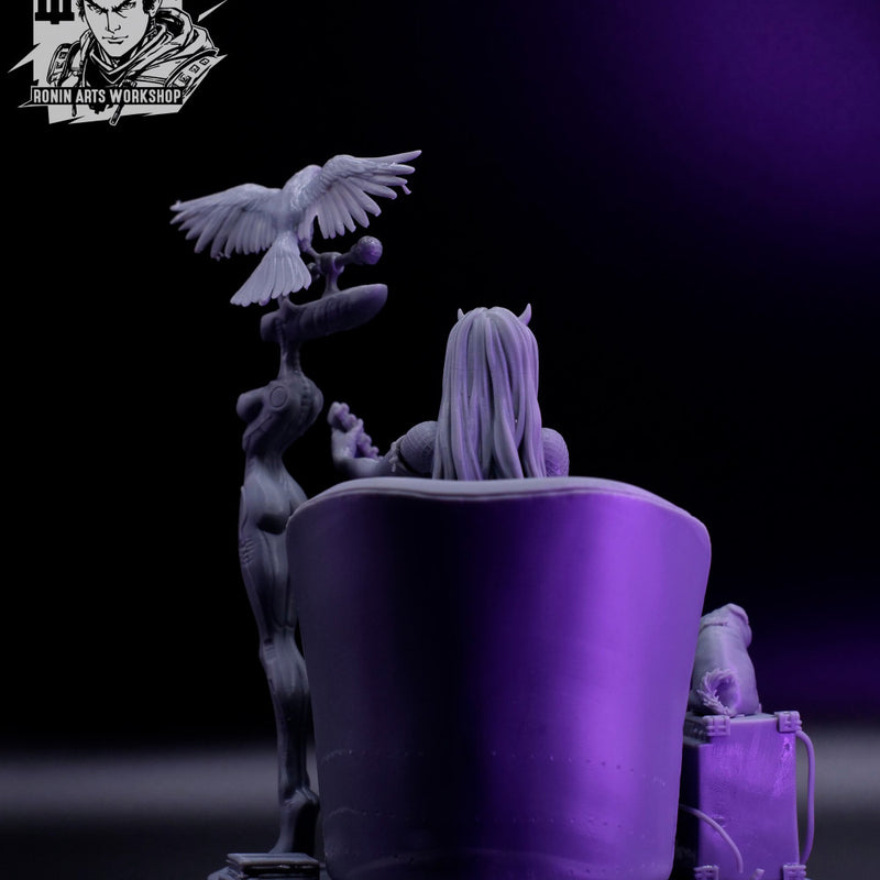 Joan The Muse - 75mm and 120mm Pin-Up - STL only - Only-Games