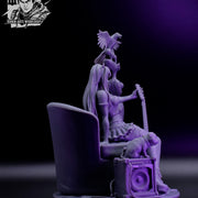 Joan The Muse - 75mm and 120mm Pin-Up - STL only - Only-Games