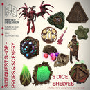January 2023 - Side Quest Shop - 15 props & Environment Models - PRESUPPORTED - 32mm Scale