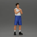 Thoughtful man stands in athletic gear pondering ideas with calm steady focus - Only-Games