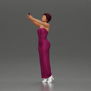 Fashionable woman in a jumpsuit snapping a selfie in style - Only-Games
