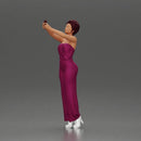 Fashionable woman in a jumpsuit snapping a selfie in style - Only-Games