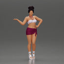 Woman striking a playful pose with one hand lifted - Only-Games