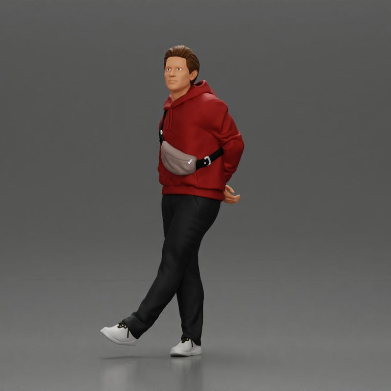 man strolling with a relaxed posture in casual wear - Only-Games