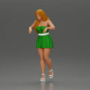 Elegant woman standing on a balcony, gazing into the distance - Only-Games