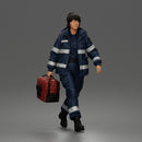 Determined Emergency Medical Rescue Worker