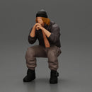 Gangster sitting in thought dressed casually with a beanie and jacket - Only-Games