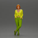 Confident woman leaning slightly with her hands in pockets - Only-Games