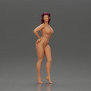 Naked Stylishly Standing with One Hand on Hip and Playful Look - Only-Games