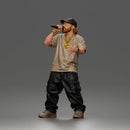 Rapper with microphone