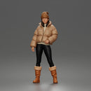 Young Woman in Winter Fashion